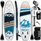 Roc Aufblasbare Stand Up Paddle Boards mit Premium SUP Paddle Board Zubehör, Breit Stabiles Design, Rutschfestes Komfortdeck für Jugendliche & Erwachsene (Navy W/Kajaksitz)