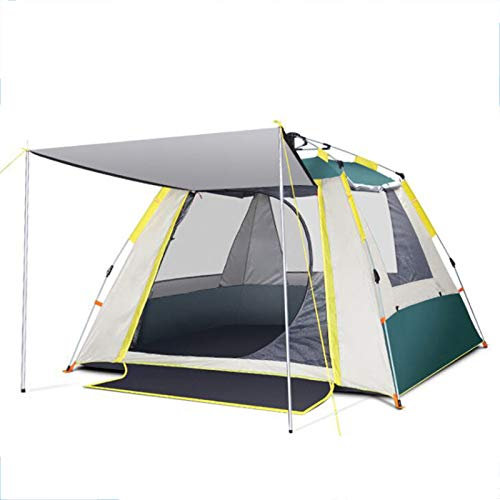 Zelte für Camping, Pop-Up-Zelte für 2–3 Personen, automatisch zu öffnendes Doppelschichtzelt, Sonnenschutz und Kuppelzelte für Familien, Strandreisen, Jagen, Wandern, Blau (Grün) Safehappy