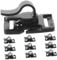 Milisten 10pcs Outdoor Water Bag Tube Clamp Hook Water Bottlr Pipe Tape Pipe Clamp Scuba Gear Water Tube Clip Holder Water Bottle Lanyard Strap U Tube Strap Clamp Plastic Black