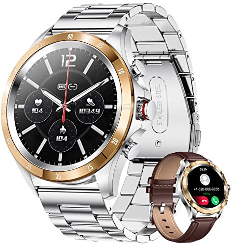 LIGE 1.43'' AMOLED Smart Watch for Men,Smartwatch for iOS Android,with Dial Answer Calls Voice Assistant,400mAh,Heart Rate SpO2 Sleep Monitor,100+ Sports Modes IP68 Waterproof Fitness Tracker Watch