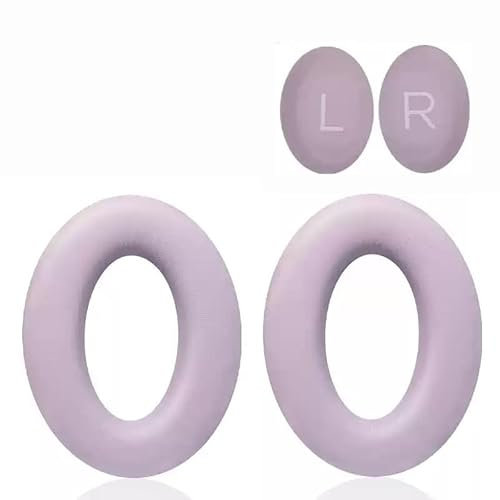 Replacement Earpads Cushion Ear Pads Compatible with Bose QC45 QuietComfort 45 Headphone，Protein Leather+Memory Foam (Purple)