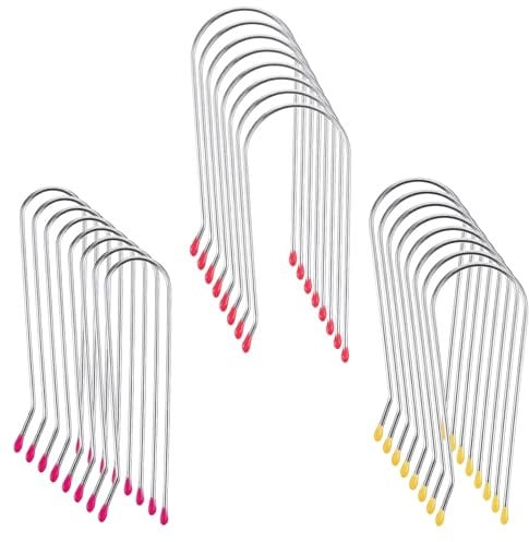 Nogeqi 24 Pcs Hot Roller Clips,Hot Curler Clips Replacement Kit for Heated Rollers,Curler Clip Fits All Sized Rollers Curlers(¾, 1, 1¼)