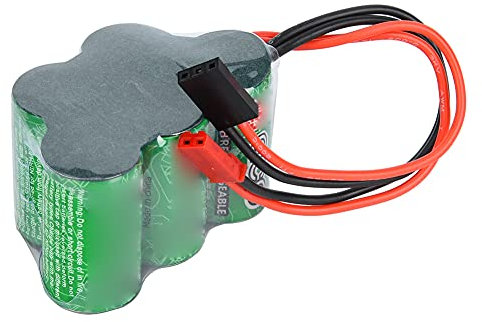 Akozon 6V 1600mAH NIMH RX Batterie pour Le Récepteur du Modèle RC - Pack d'alimentation Trapézoïdale pour Les Jouets à Distance, Installation Facile et Performances Améliorées (Pinzi Forme)