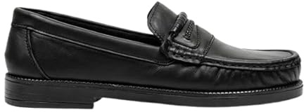 Zapatos Mocasines Hombre Cuero y Nobuck: Estilo Castellano de Vestir sin Borlas. Suela Dura Resistente y Acabado Brillante o Mate. Ideal Traje Boda y Uso Diario. Diseño Italiano Clásico y Moderno