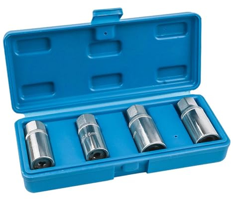 lmoikesz Steckschlüssel Schraubenausdreher Set, schlagfestes Steckschlüssel Werkzeug zum effizienten Entfernen von Schrauben, Bolzen Muttern Ausdreher Set, Entfernung abgebrochener Bolzen, 10 mm