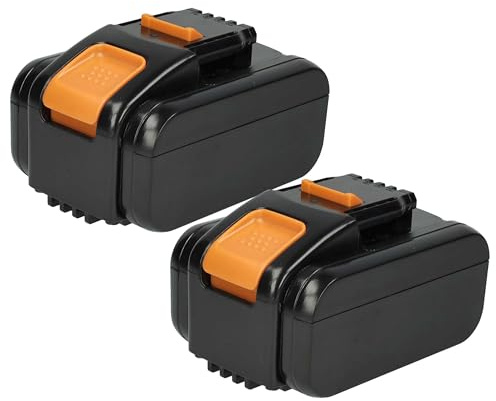 EXTENSILO 2X Akku kompatibel mit Worx Landroid WR216E | WR167E, WR206E, WR208E, WR213E, WR155E, WR165E Werkzeug (6000 mAh, Li-Ion, 20 V)