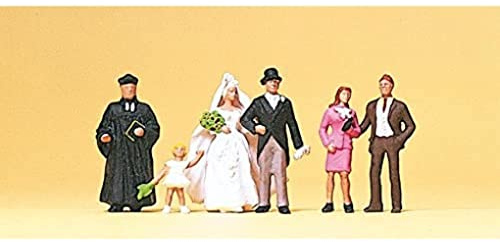 Preiser 10057 Protestant Wedding Group (6) Exclusive Figure Set