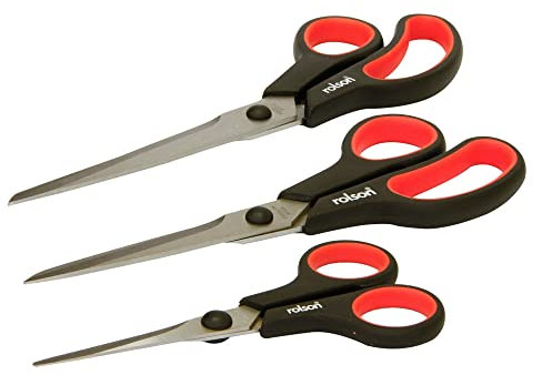 Rolson 64469 Scheren-Set 140/200/250 mm, 3 Stück