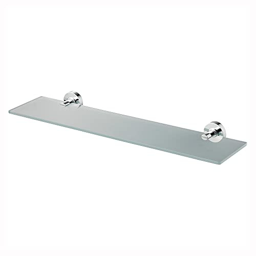 Ideal Standard IOM 52cm Frosted Glass Shelf with Chrome Fixings, A9124AA