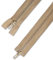 Telliswelt 2 Wege Reißverschluss - beige - mit beidseitiger Öffnung - breite Kunststoffzähne - praktisch - 3,3 cm breit - 70 cm lang