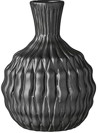 Bloomingville Vase Heavy Structure Keramik schwarz (Ø15x20cm)