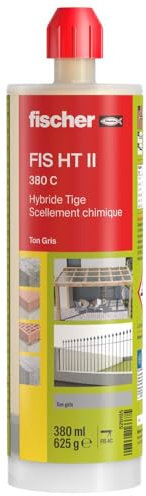 fischer - Résine hybride de scellement FIS HT 380 C ton gris - 1 cartouche de 380 ml 520105
