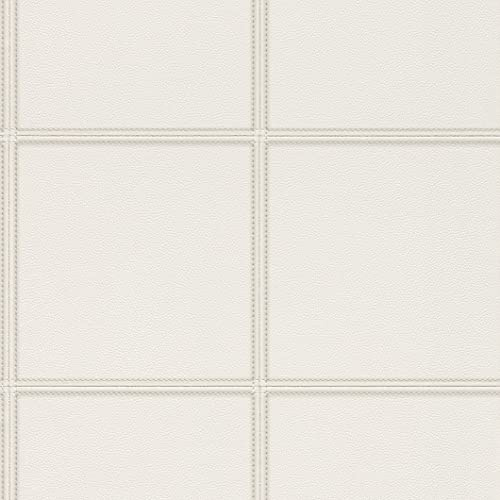 Rasch Tapeten Vliestapete (modern) Weiß creme 10,05 m x 0,53 m Club 576467