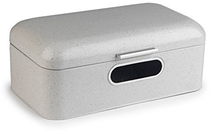 Salter BW04530W Marble Collection Window Bread Bin, White