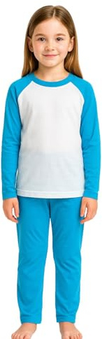 A2Z 4 Kids Girls Boys Pyjama Set Long Sleeve Loungewear Nightwear Suit Blue