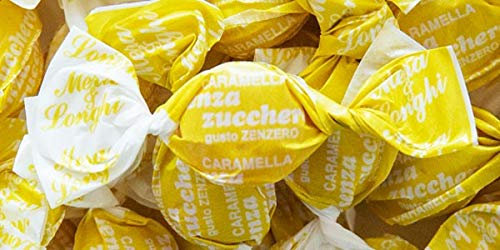 Mera & Longhi Caramelle Allo Zenzero senza Zucchero - Confezione da 1 kg