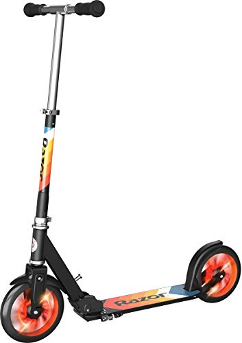 Razor A5 Lux Kick Scooter for Kids Ages 8+ - 8 Urethane Wheels, Aluminum Frame, Anodized Finish Featuring Bold Colors and Graphics, For Riders up to 220 lbs