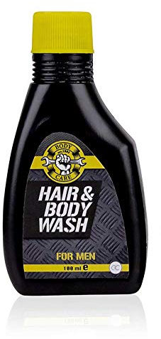 BATH & BODY TOOLS - Hair- & Body Wash Duschgel in 100 ml Motorölflasche in Schwarz