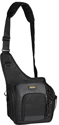 Spro Predator Shoulder Bag 25x11x27cm - Kunstködertasche für Spinnfischer, Schultertasche zum Street Fishing, Angeltasche für Raubfischköder, Spinntasche