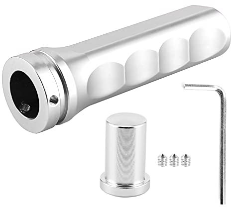 Qiilu Funda Freno de Mano Coche Protector Cubierta Manga de Freno de Mano Universal Manga de Tapa de Freno de Mano Antideslizante Empuñaduras de Frenos de Mano (Plata)