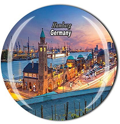 Kühlschrankmagnet Hamburg Deutschland Souvenir Geschenk Kristall Magnetsticker Kollektion