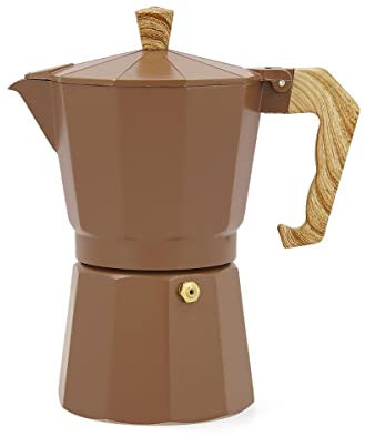Quid CAMEL Cafetera Aluminio Fundido 6 Tazas, 7579003