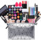 37 pcs All-in-One Makeup Set Teenage Gift Essential Starter Kit Lip Gloss Blush Brush Eyeshadow Palette Highly Pigmented Cosmetic Palette With Travel Carry Cosmetic Bag