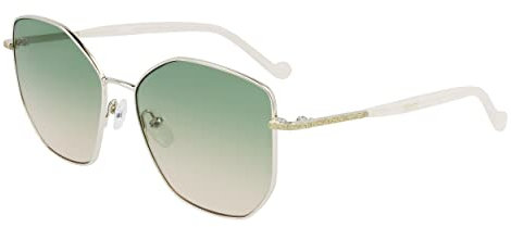 Liu Jo LJ144S 46602 Occhiali da Sole, 717 Shiny Gold, 58 Unisex-Adulto