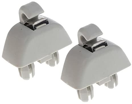 B Blesiya 2x2pack Sostituisci Staffa del Gancio della Visiera Parasole Automatica per Audi A6 C6 per VW Polo Clip per Visiera Parasole Interni Auto Accessorio Interna Anteriore in Plastica