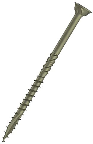 5mm Holzschrauben Selbstschneidende Universalschraube aus Kohlenstoffstahl Torx mit Hohem Korrosionsschutz C4 Mehrzweck Verwenden die Pozi Flachen Kopf (Schachtel mit 100 Stück) Größe: 5mm x 100mm