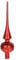 com-four® Weihnachtsbaumspitze matt - Christbaumspitze aus echtem Glas für Weihnachten - Tannenbaumspitze für den Christbaum