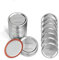 SHAREMI 48PCS Canning Lids for Ball, Kerr Jars, Mason Jar - Regular Mouth Jar Lids for Food Storage with Leak proof & Airtight Seal Features 70mm (Sliver)