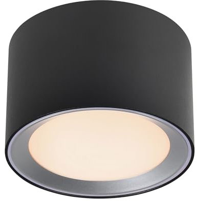 Nordlux Landon LED-Bad-Deckenleuchte EEK: F (A - G) LED LED 6.5W Warmweiß bis Neutralweiß Schwarz