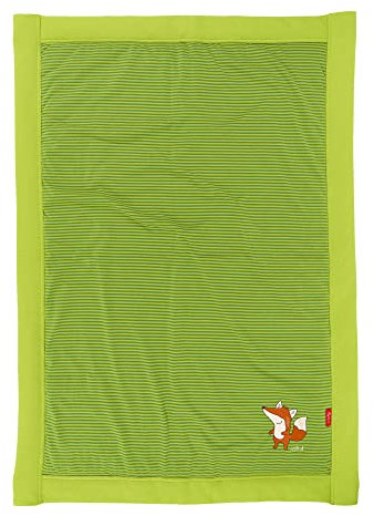 Sigikid Babydecke Fuchs Forest Fox, Spiel- und Krabbeldecke aus Baumwoll-Jersey mit weicher Wattierung, für Babys und Kinder von 0 bis 4 Jahren, Art.-Nr. 39690, grün, 100x70x1 cm