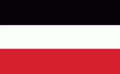 Generisch - Kaiserreich Deutschland Jemen Aufkleber Sticker, 12x8 cm, Schwarz, Gestreift, Universal