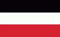 Generisch - Kaiserreich Deutschland Jemen Aufkleber Sticker, 12x8 cm, Schwarz, Gestreift, Universal