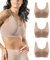 Risalti Reggiseno Senza Ferretto Spalla Larga 3 pz - Bralette Donna Senza Cuciture ed Etichette, Reggiseno Donna in Microfibra Elasticizzata, Brassiere, Top Morbido, Intimo - Made in Italy