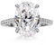 Michooyel Sterling Silber Ringe 4ct Oval Cut Verlobungsring für Damen, Ehering Versprechensring 925 Cubic Zirkonia Ovaler Cut, Engagement Ring