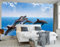 Fototapete 3D Effekt 3D Tapete Meereslandschaft Delphin Fototapete Wandgemälde Vlies Wohnzimmer Schlafzimmer Wanddekoration 150(W) X105(H) Cm