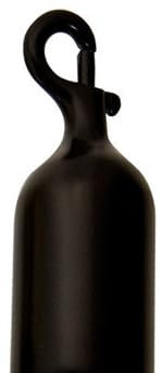 FLEXIBARRIER Lot de 2 fermoirs pour cordes de barrière (28 ou 38 mm) (noir, diamètre : 38 mm)