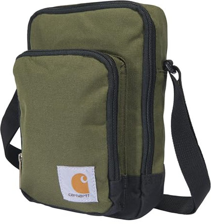 Carhartt Unisex Zip, Durable, Adjustable with Zipper Closure Umhängetasche, Essential Crossbody Bag (Basil)