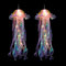 MODOAO Glitzer Schillernde Quallen Licht, 2 Pack Lila Leuchtende Quallen Lampe, Tragbare Hängende Quallen Atmosphäre Dekorative Lampe, Quallen Laterne für Haus, Garten, Schlafzimmer, Aquarium, xyd233