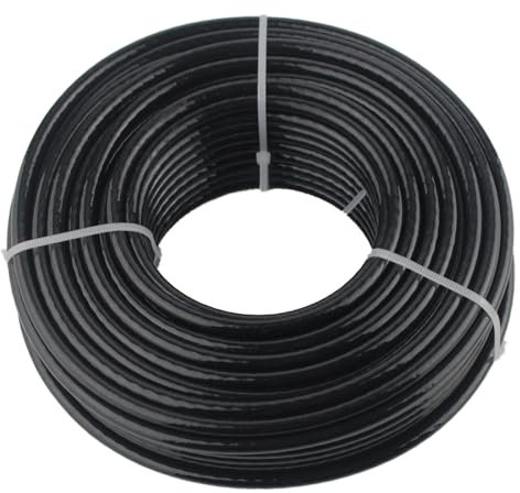 WRFDEC Cavo per puleggia fitness da 2,5 m, ricambio per puleggia per macchina da palestra, per fai da te, casa, palestra, rivestito in TPU, cavo in acciaio spesso 6 mm