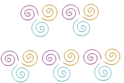 Lurrose 3pcs Spiral Cable Knitting Needles Spiral Cable Needles Handmade Knitting Tool Metal Circular Knitting Needles Shawl Pins for Knitter Knitting Beginners