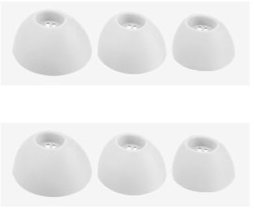For Oneplus Buds Pro 2, 6PCS Silicone Earbuds Tips, Earphone Kits Cover Replacement Ear Buds Tips Accessories,Earphone Tips Earbud (white)
