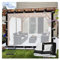 Outdoor Vorhänge Wetterfeste Transparent Pergola Pavillon Seitenwände Plane Seitenteile mit Ösen, für Garten Terrasse Veranda Balkon(6'x7'/1.8x2m)