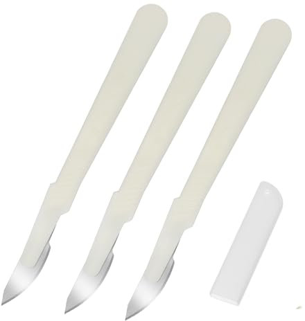 Cabilock Taglierino Pane 3 Pezzi Coltello Con Lama in Acciaio Per Intagliare E Modellare Pane Fai Da Te Utensili Da Cucina Per Cottura Domestica