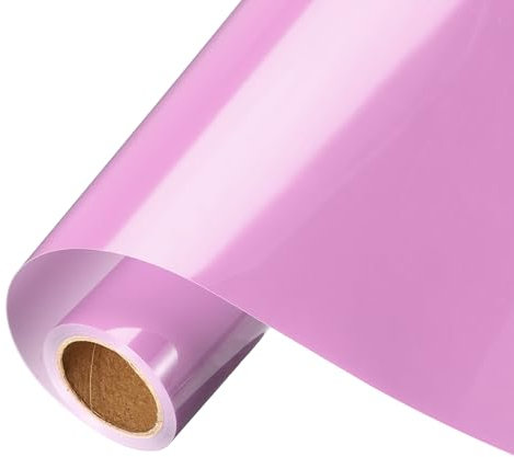 sourcing map Rotolo di vinile permanente rosa, 30,5 cm x 2,4 m per taglio decalcomanie, cartelli, scrapbooking, artigianato fai da te, decorazione della casa