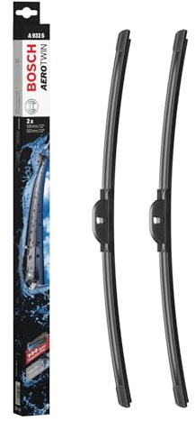 Bosch Aerotwin Aerotwin eA 933 S Front-Scheibenwischer - Set mit 2 Ersatz-Scheibenwischern und vormontiertem Multi-Clip-Adapter - 2 Wischblätter, 550 mm und 550 mm - in platzsparender Verpackung