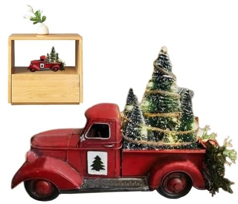 Qoukonao Weihnachtsbaum Deko 3D Pickup,Auto Christbaumschmuck | Festliche Deko für Aktivitäten Draußen Drinnen Feiern Zuhause